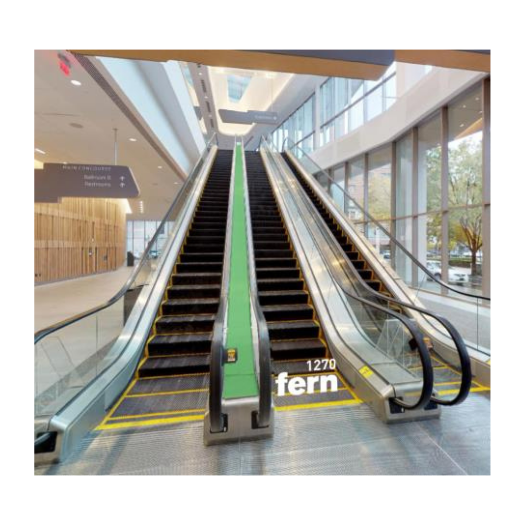 Escalator Rail Graphics advertising example